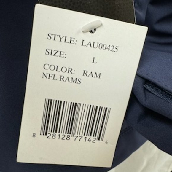 NFL RAMS Team Apparel Jacket- NWT-Large - Picture 4 of 6